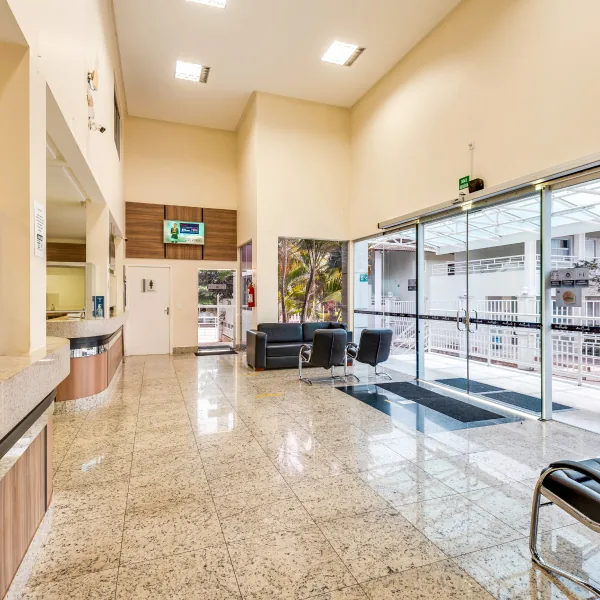 Recepção e lobby do hotel L'acqua diRoma