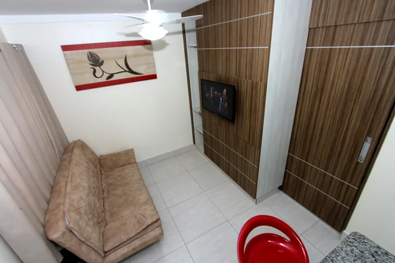 Sala de estar do apartamento do L'acqua diRoma