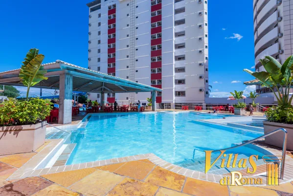 Piscina termal e prédio do Villas diRoma