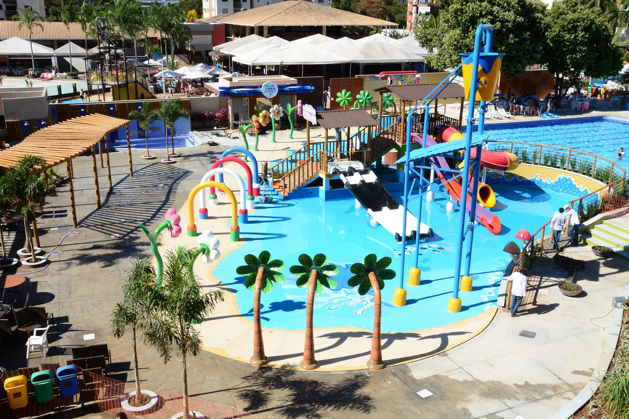 Área infantil aquática do Clube Privé
