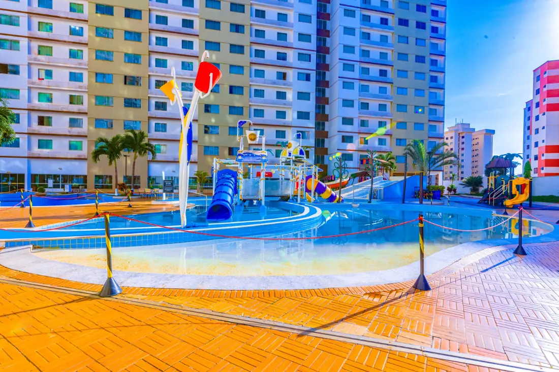 Parque aquático infantil do Riviera Park